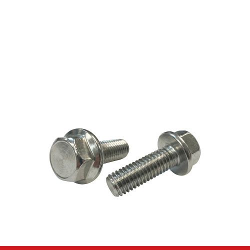 HHSFS0500X250M 1/2"-13 X 2-1/2" FT SS A2 (18-8) HEX HEAD SERRATED FLANGE SCREWS FULLY THREADED